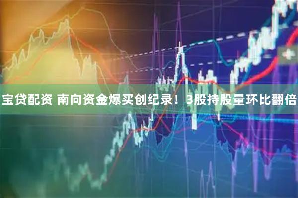 宝贷配资 南向资金爆买创纪录！3股持股量环比翻倍